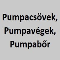 Pumpacsövek, pumpavégek